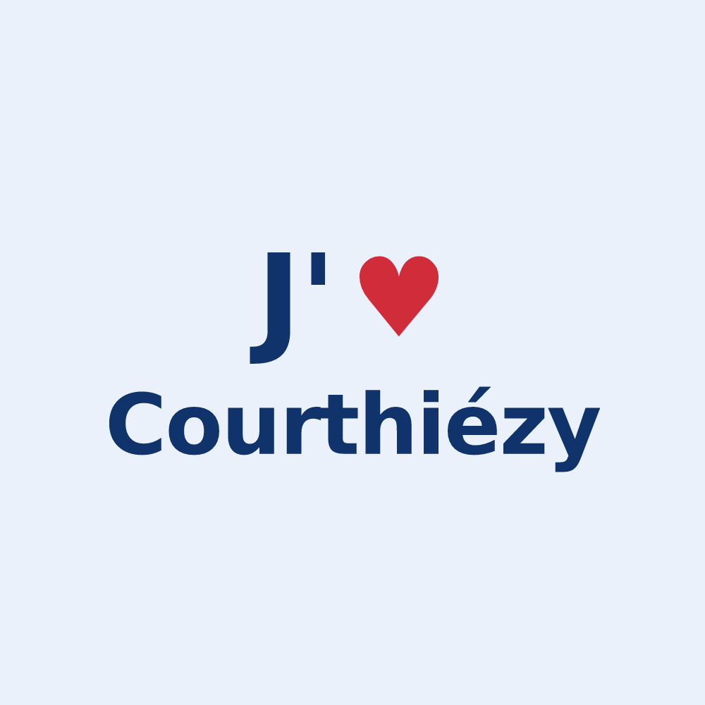 Sticker personnalisé Courthiézy — design J'aime Courthiézy