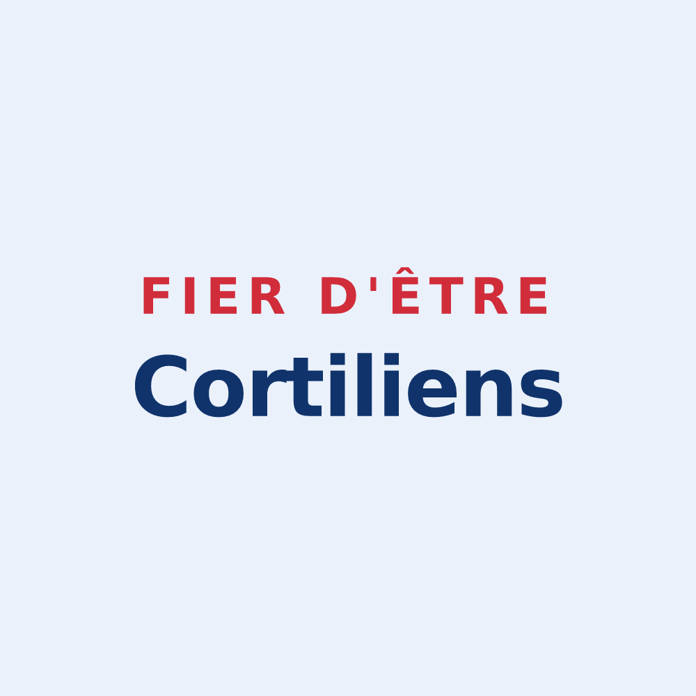 Sticker « Fier d'être Cortiliens » — design pour Courtieux