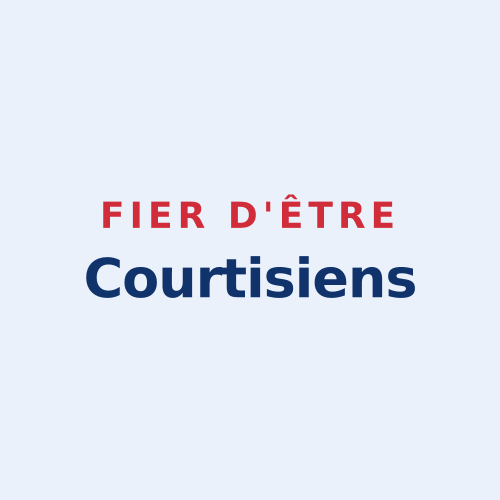 Sticker « Fier d'être Courtisiens » — design pour Courtisols