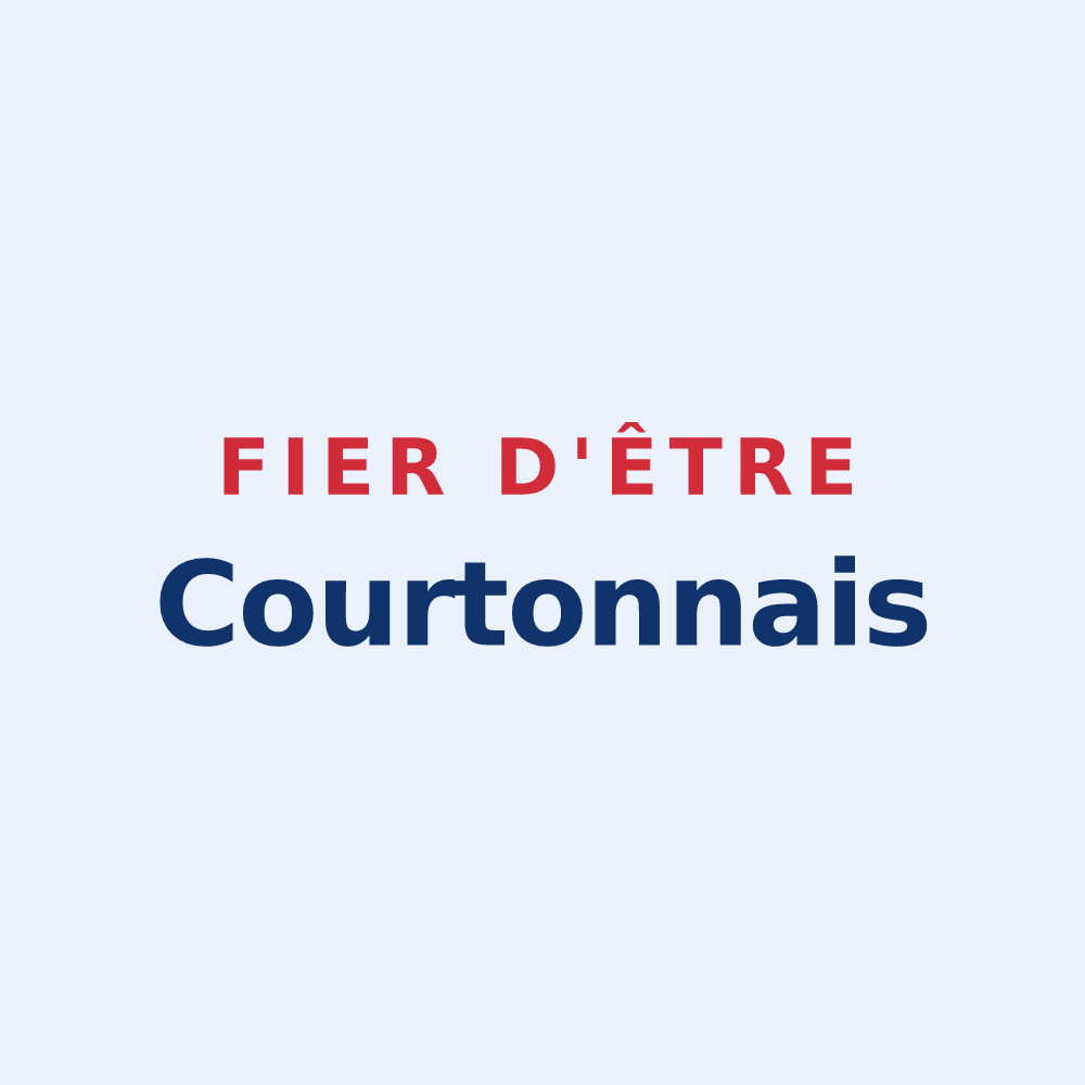 Sticker « Fier d'être Courtonnais » — design pour Courtonne-les-Deux-Églises