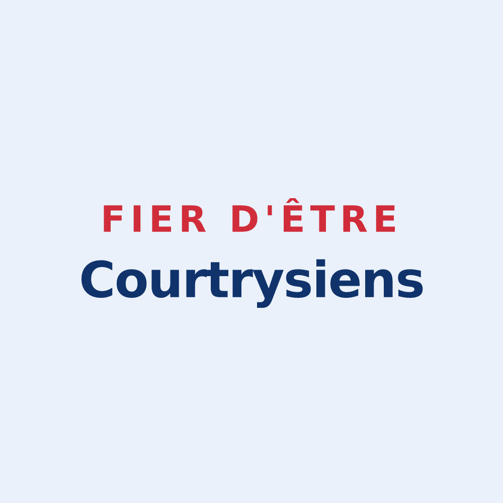 Sticker « Fier d'être Courtrysiens » — design pour Courtry