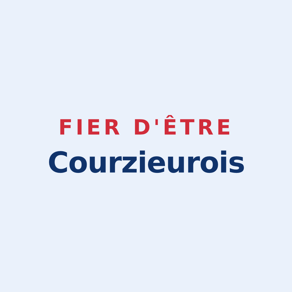 Sticker « Fier d'être Courzieurois » — design pour Courzieu