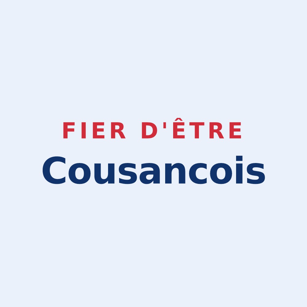 Sticker « Fier d'être Cousancois » — design pour Cousances-les-Forges