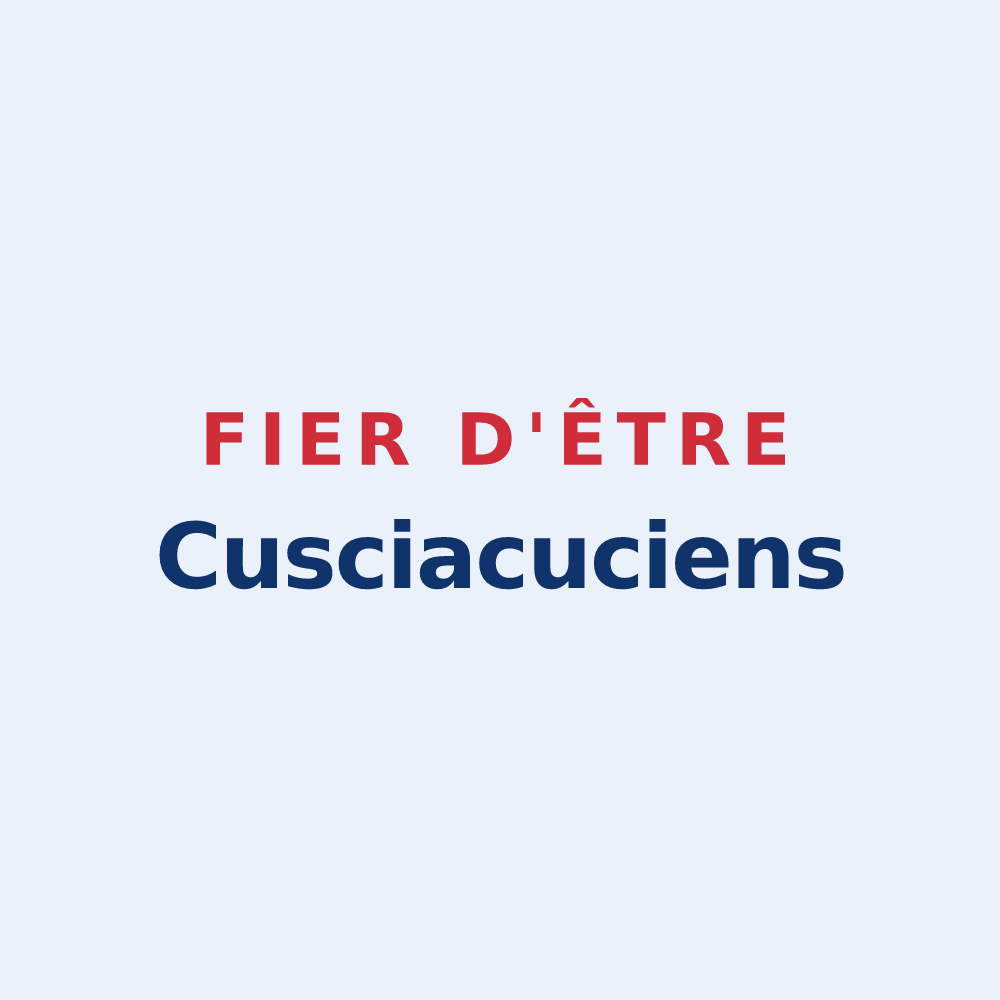 Sticker « Fier d'être Cusciacuciens » — design pour Coussay