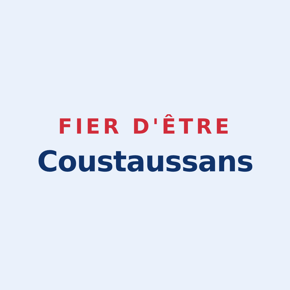 Sticker « Fier d'être Coustaussans » — design pour Coustaussa