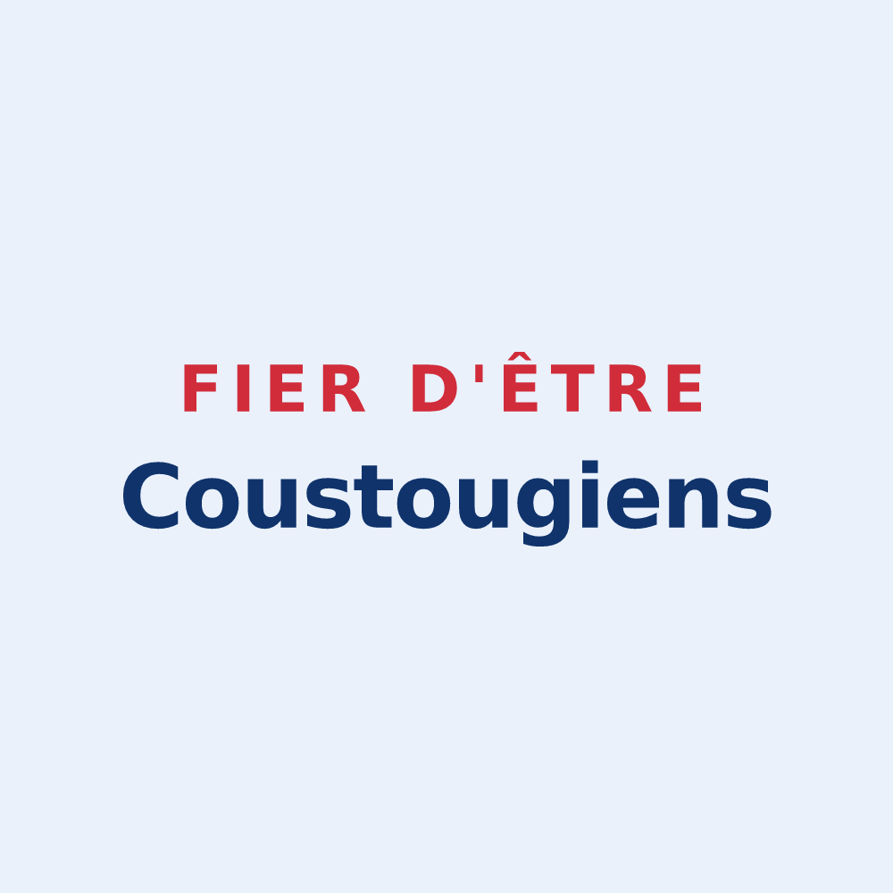Sticker « Fier d'être Coustougiens » — design pour Coustouges