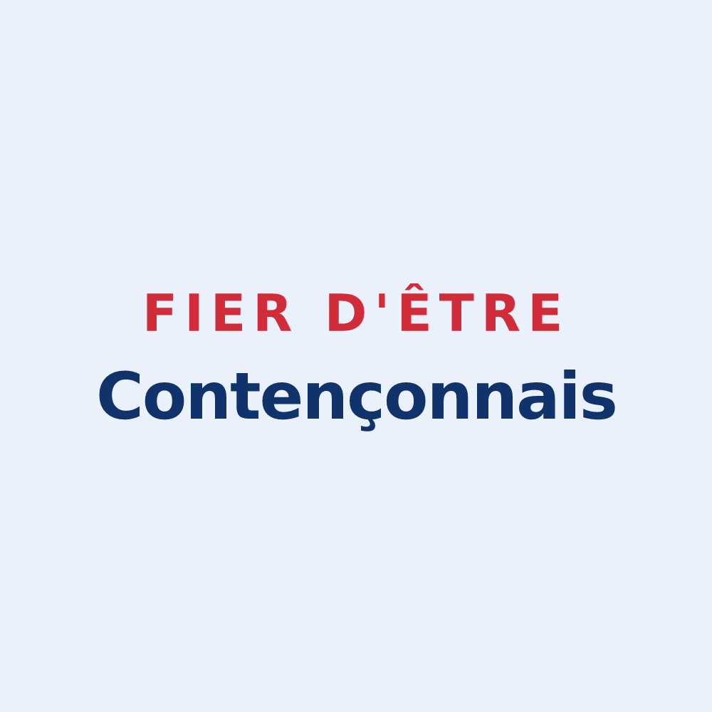 Sticker « Fier d'être Contençonnais » — design pour Coutençon