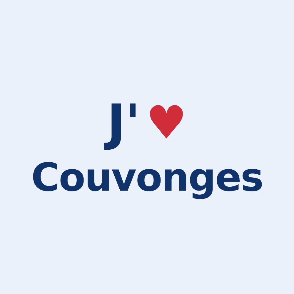Sticker personnalisé Couvonges — design J'aime Couvonges