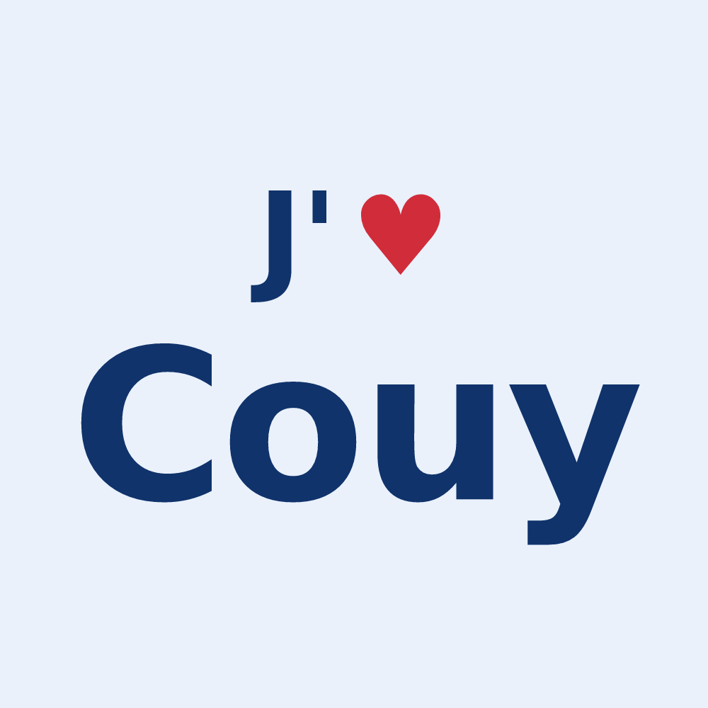 Sticker personnalisé Couy — design J'aime Couy
