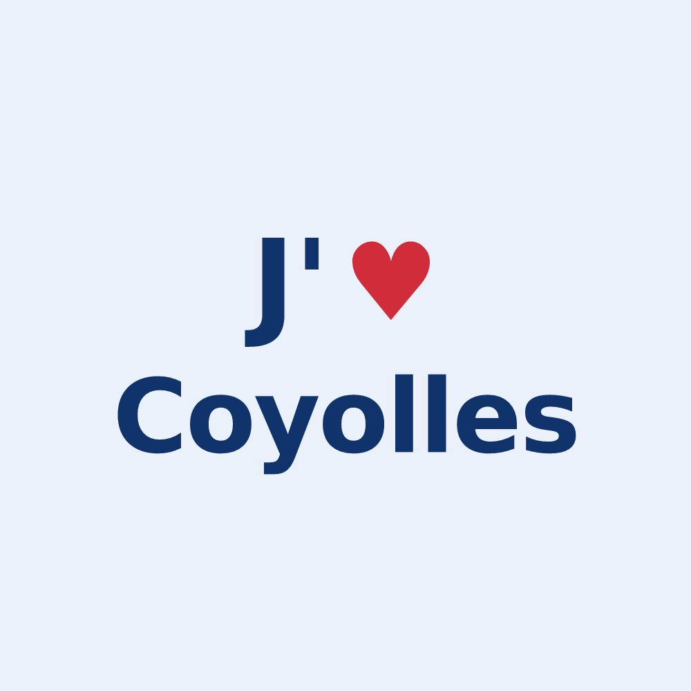 Sticker personnalisé Coyolles — design J'aime Coyolles