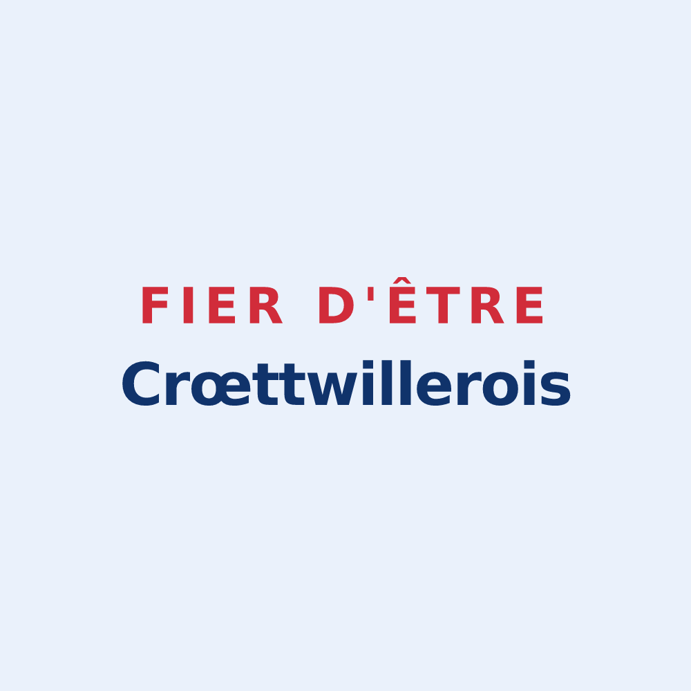 Sticker « Fier d'être Crœttwillerois » — design pour Crœttwiller