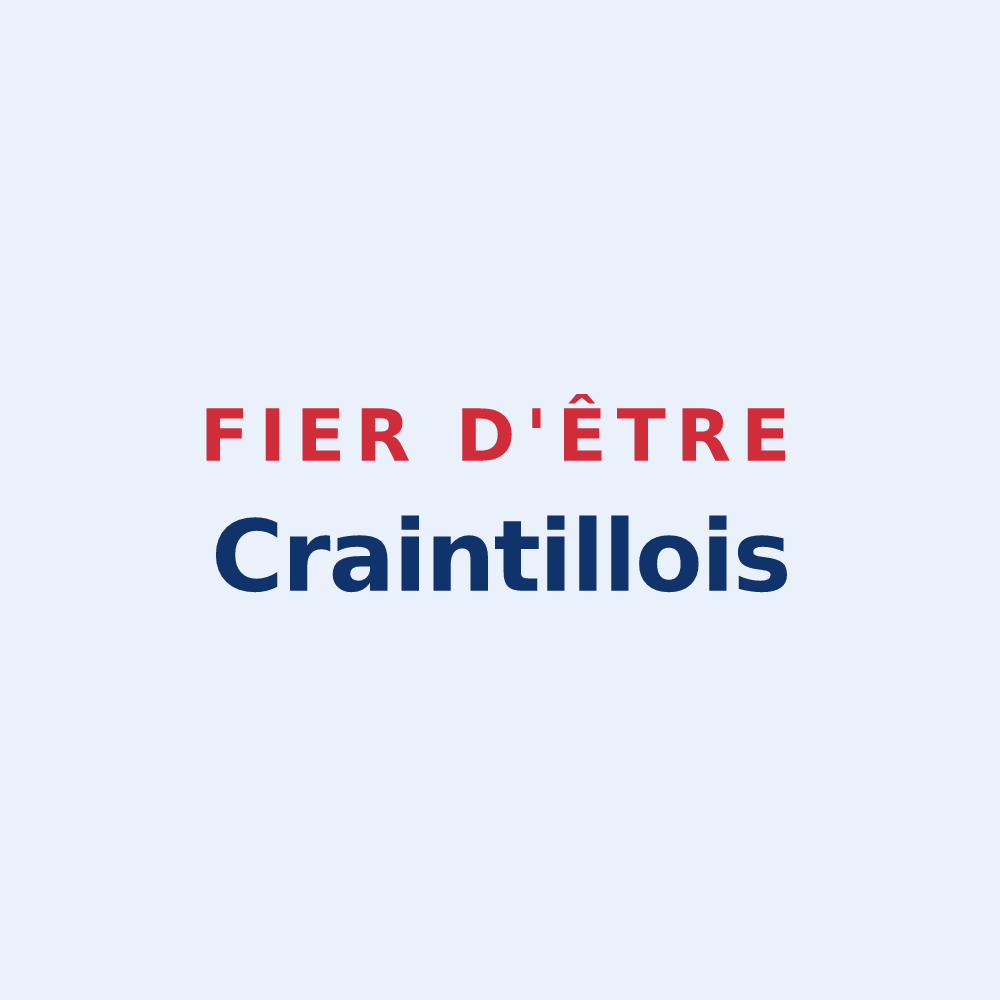 Sticker « Fier d'être Craintillois » — design pour Craintilleux