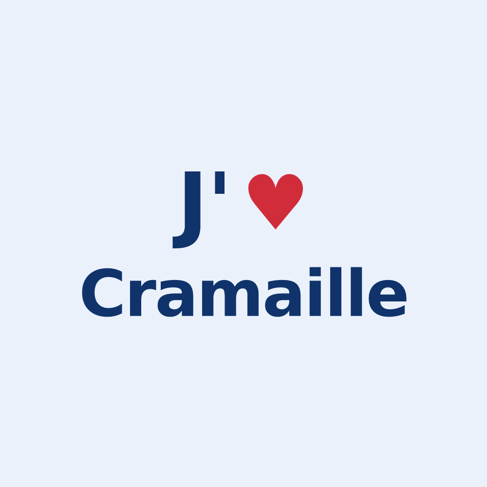 Sticker personnalisé Cramaille — design J'aime Cramaille
