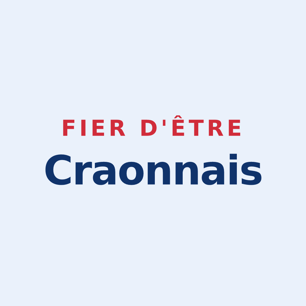Sticker « Fier d'être Craonnais » — design pour Craon