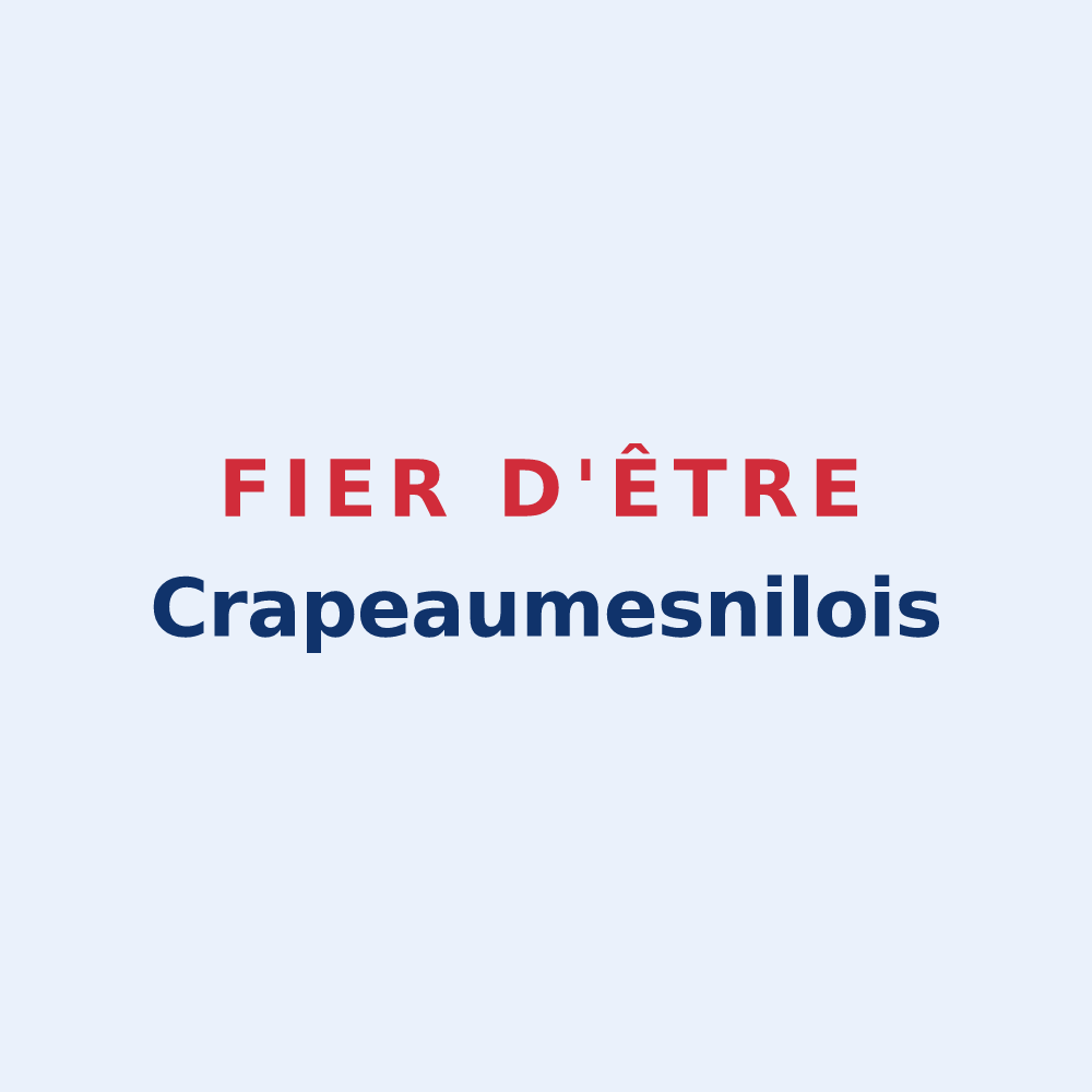 Sticker « Fier d'être Crapeaumesnilois » — design pour Crapeaumesnil