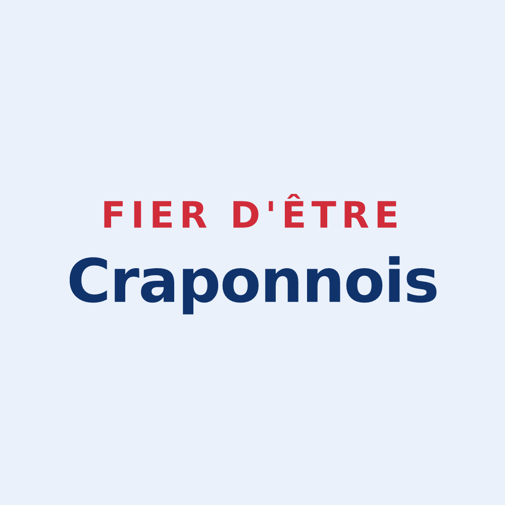 Sticker « Fier d'être Craponnois » — design pour Craponne