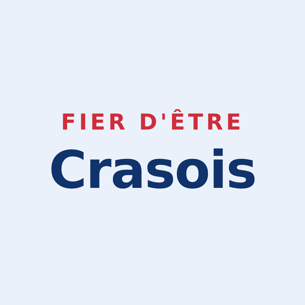 Sticker « Fier d'être Crasois » — design pour Cras