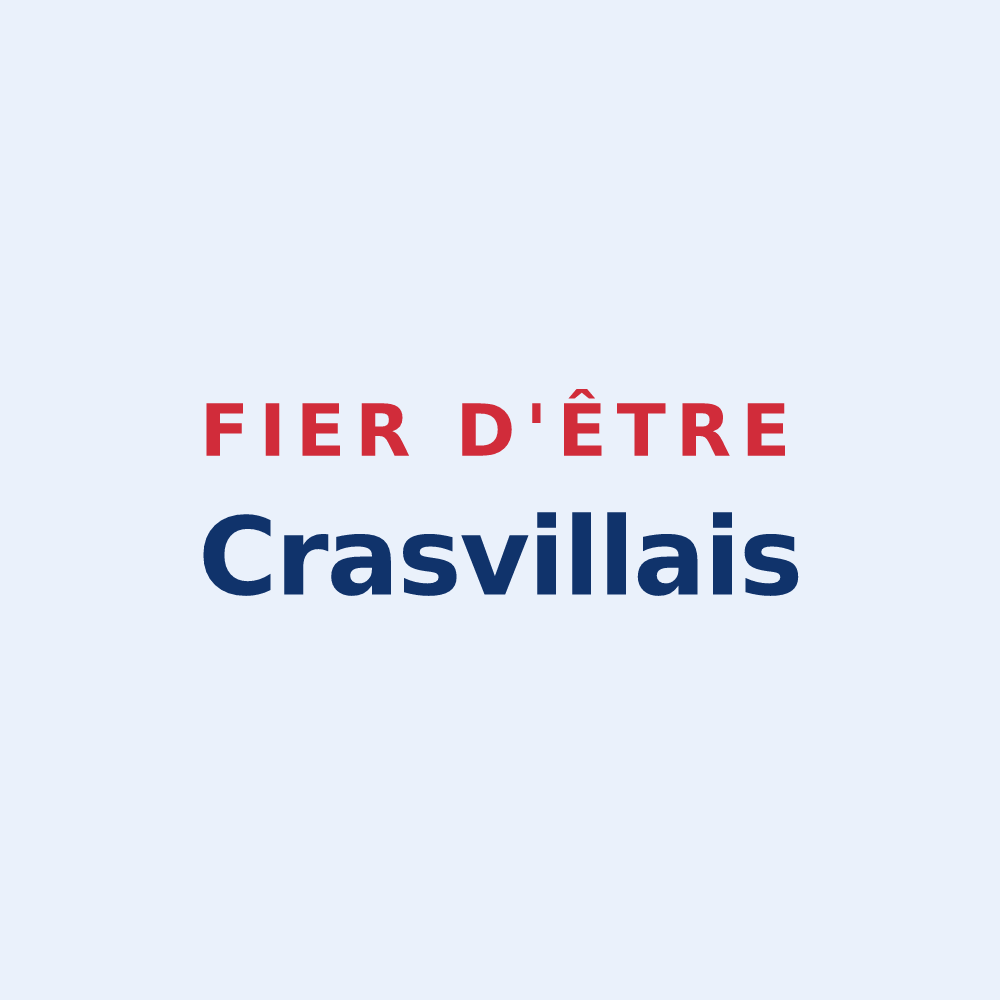 Sticker « Fier d'être Crasvillais » — design pour Crasville