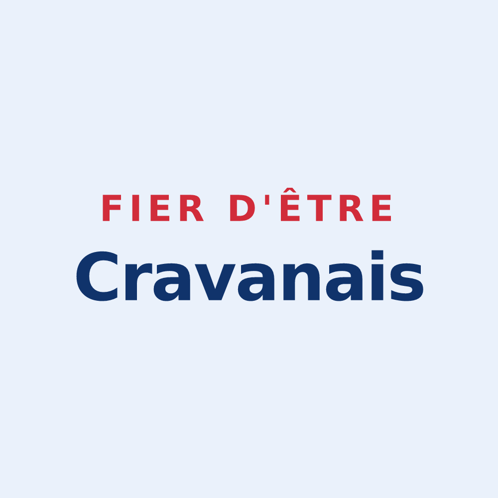 Sticker « Fier d'être Cravanais » — design pour Cravans