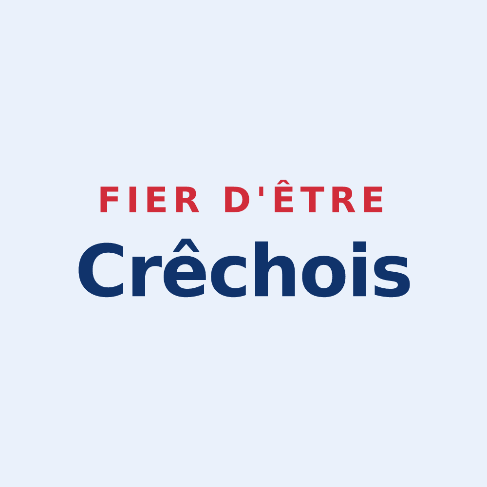Sticker « Fier d'être Crêchois » — design pour Crêches-sur-Saône