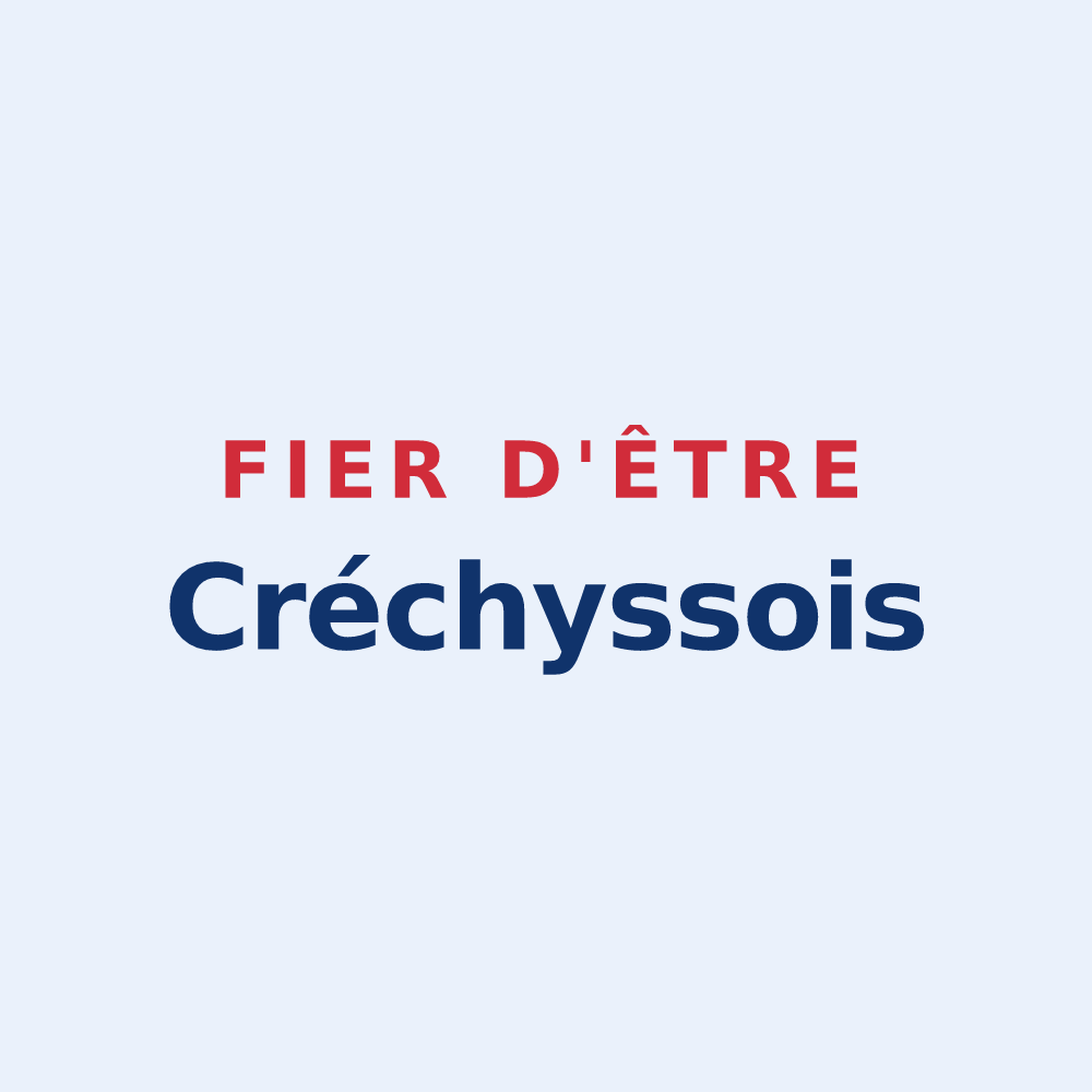 Sticker « Fier d'être Créchyssois » — design pour Créchy