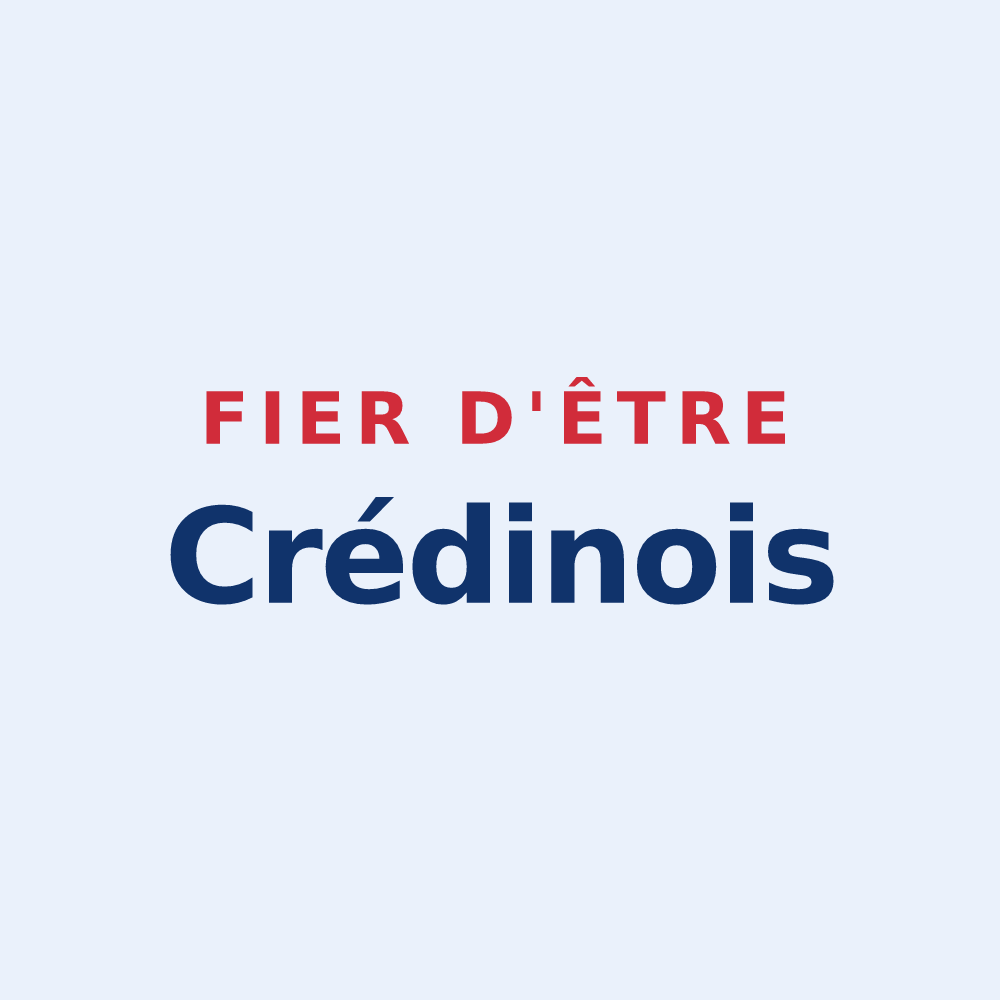 Sticker « Fier d'être Crédinois » — design pour Crédin