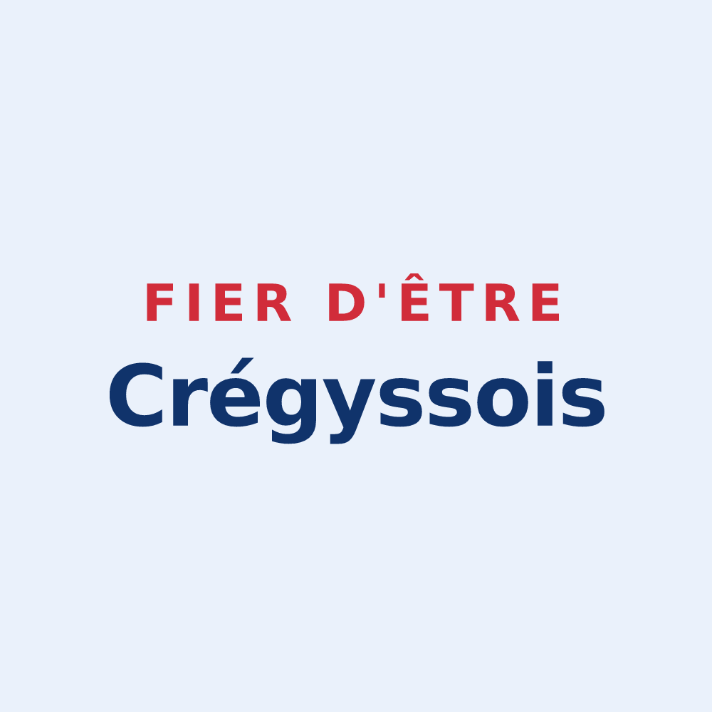 Sticker « Fier d'être Crégyssois » — design pour Crégy-lès-Meaux