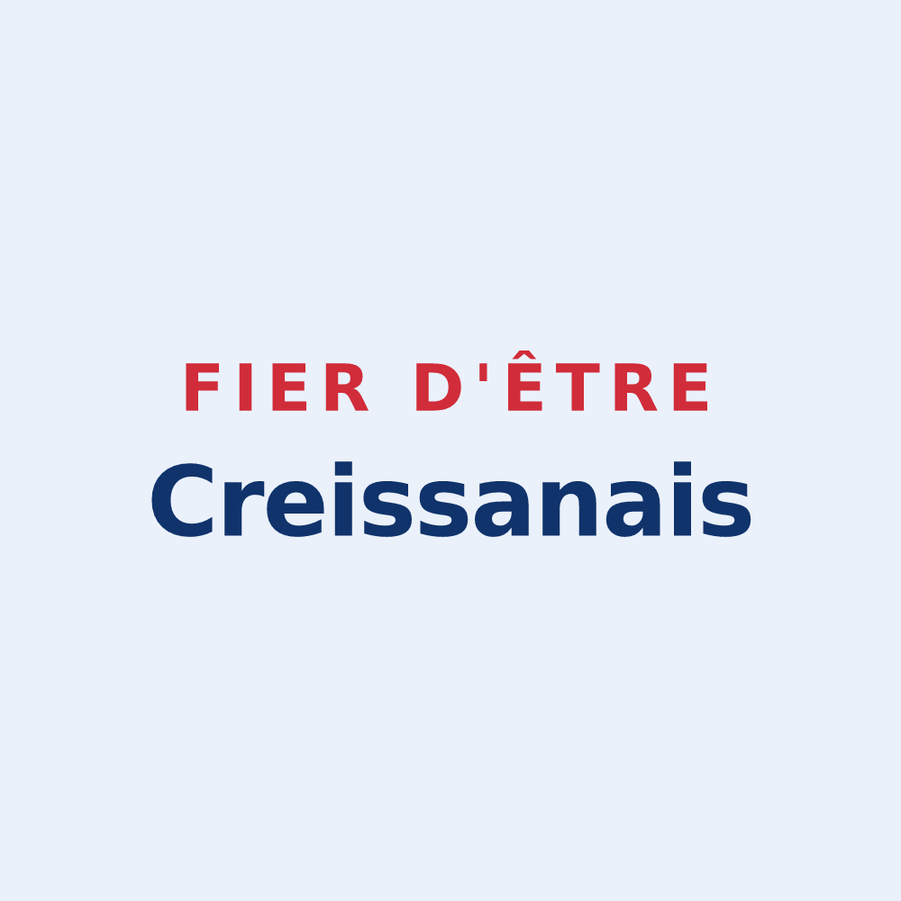 Sticker « Fier d'être Creissanais » — design pour Creissan