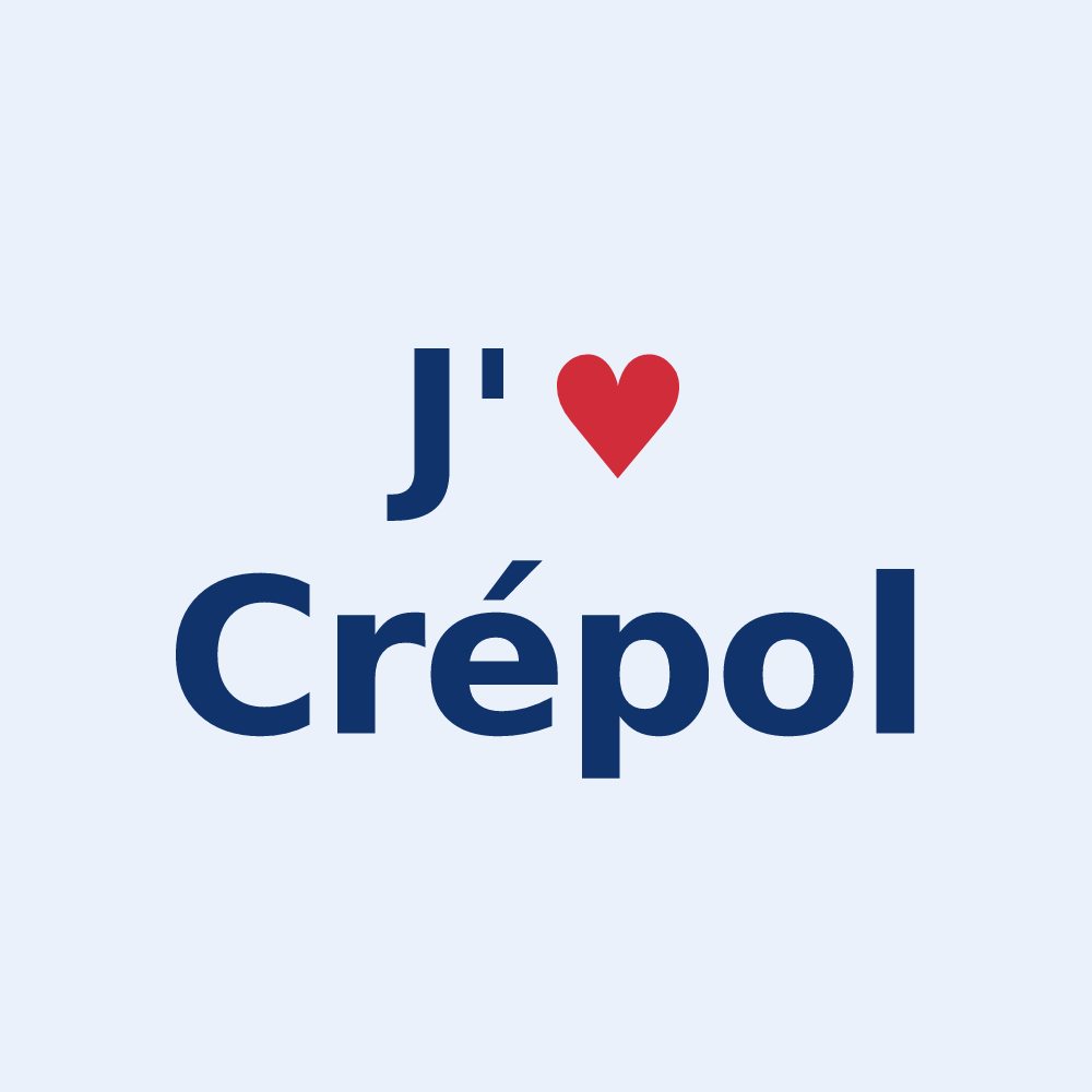 Sticker personnalisé Crépol — design J'aime Crépol