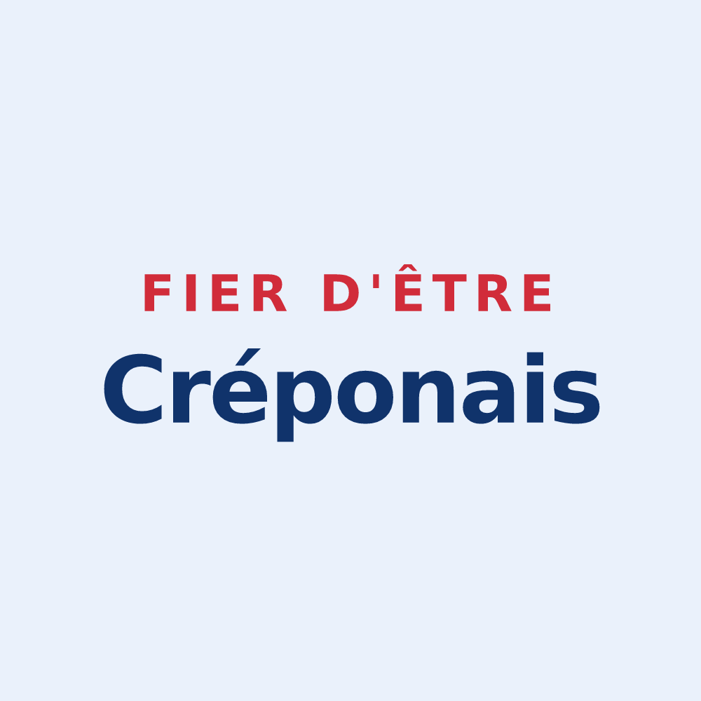 Sticker « Fier d'être Créponais » — design pour Crépon