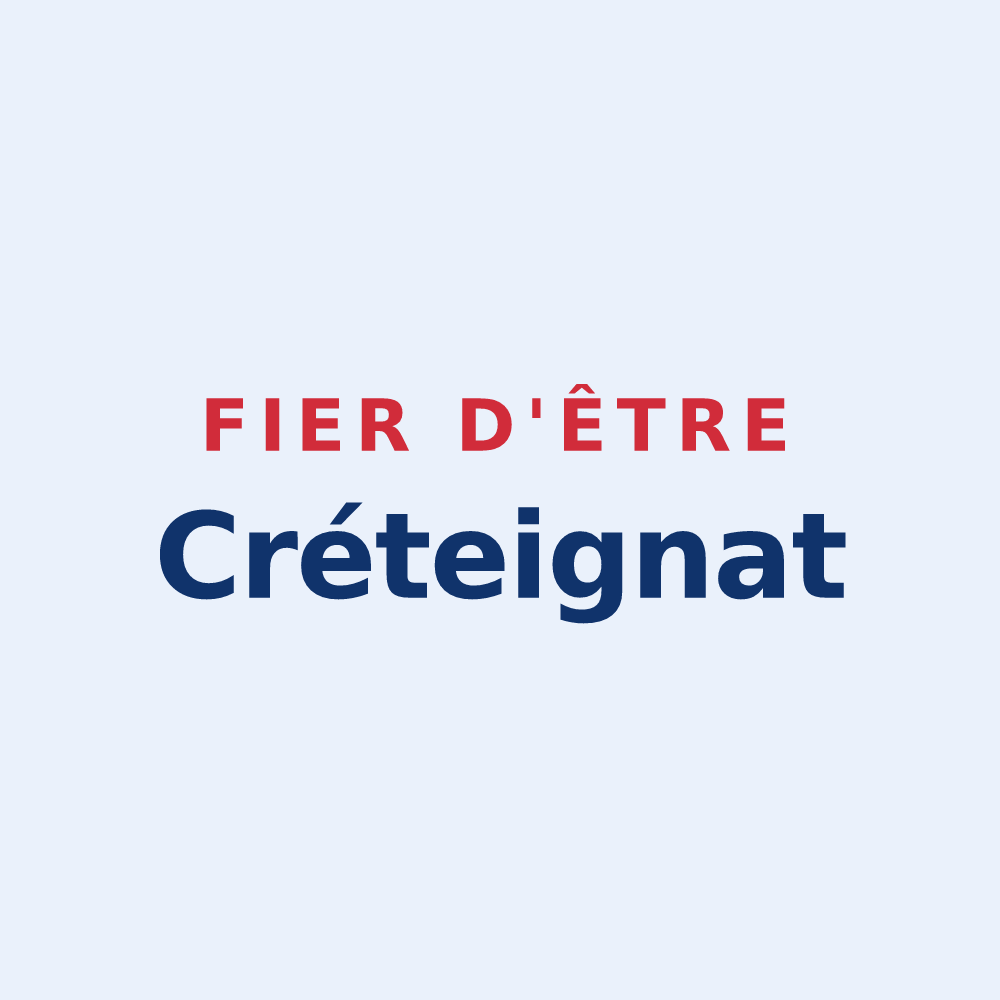 Sticker « Fier d'être Créteignat » — design pour Crésantignes