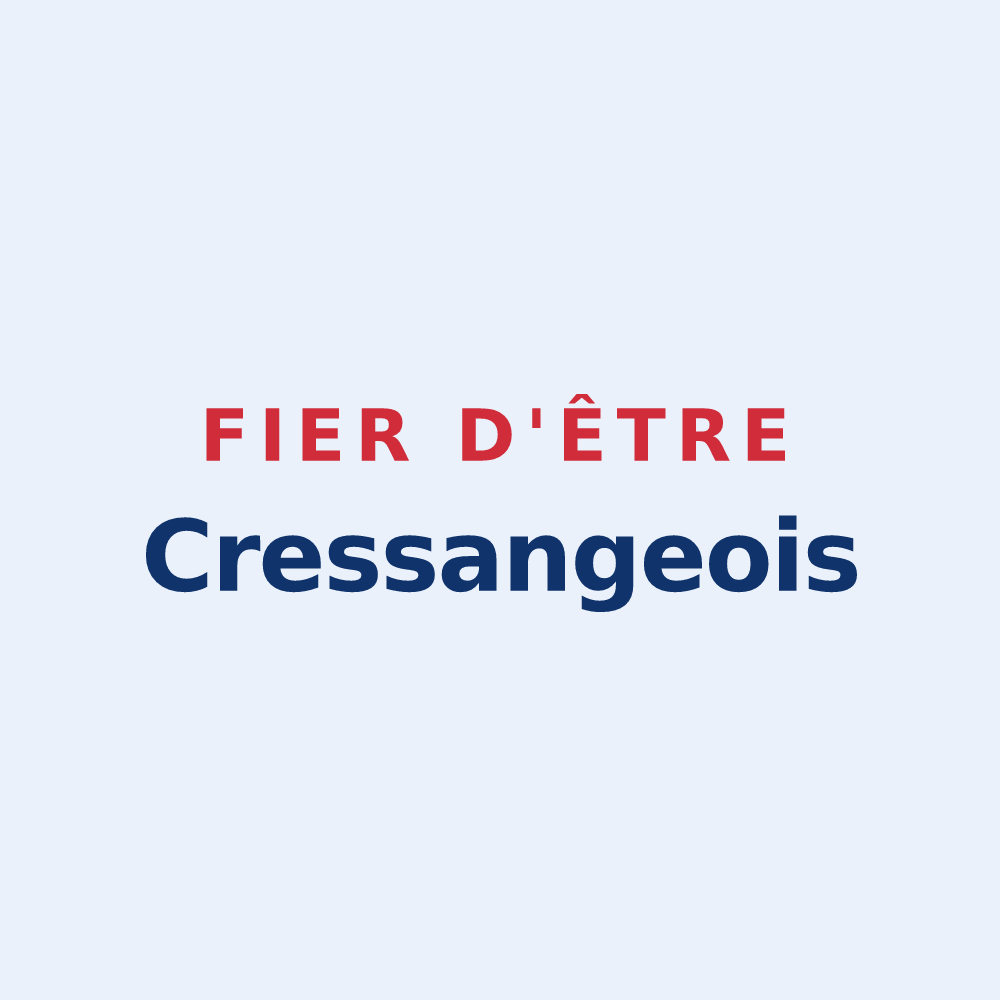 Sticker « Fier d'être Cressangeois » — design pour Cressanges