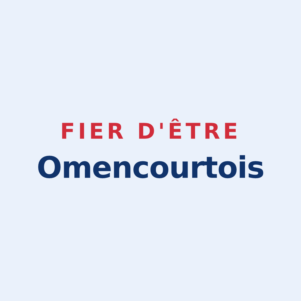 Sticker « Fier d'être Omencourtois » — design pour Cressy-Omencourt