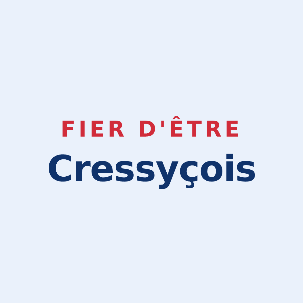 Sticker « Fier d'être Cressyçois » — design pour Cressy-sur-Somme
