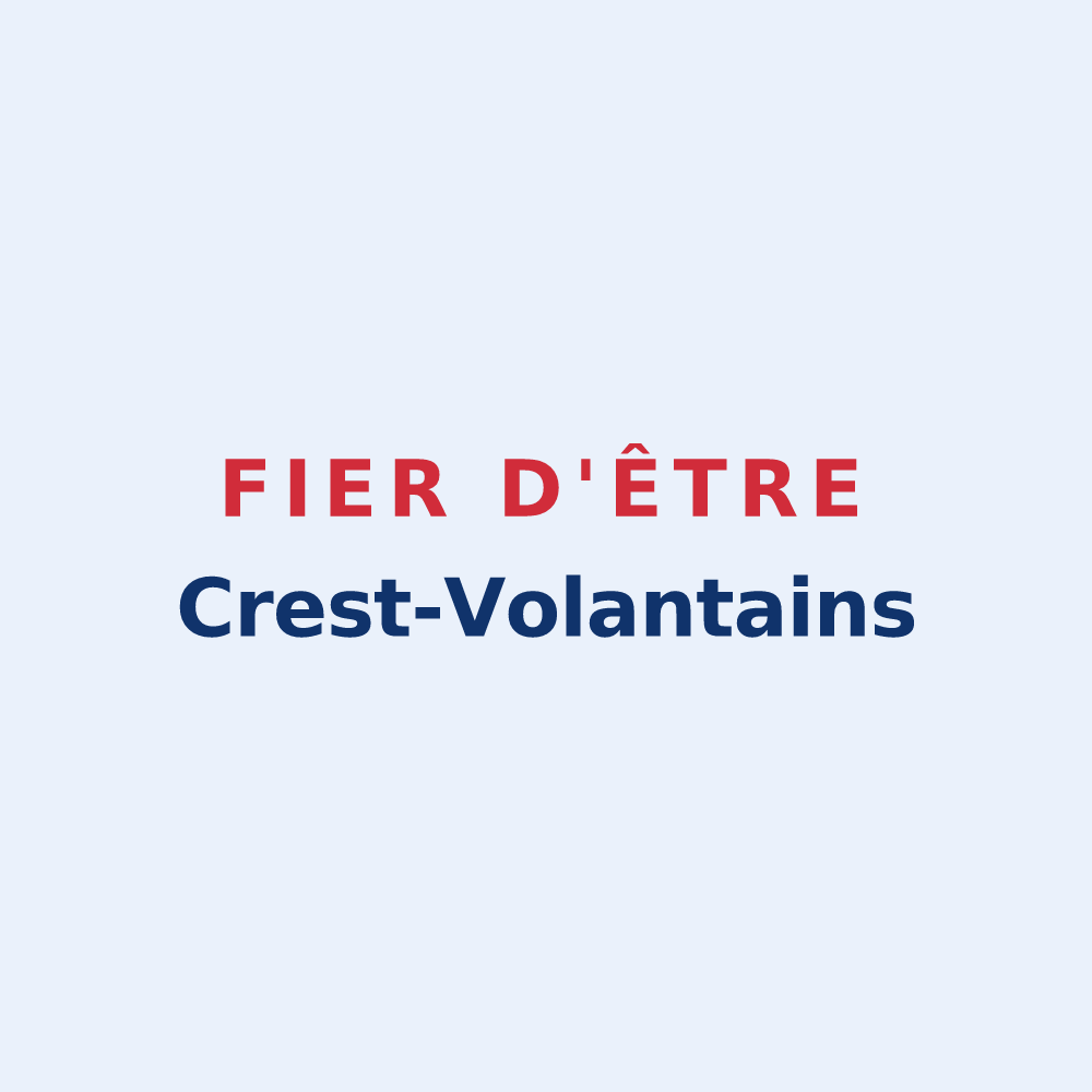 Sticker « Fier d'être Crest-Volantains » — design pour Crest-Voland