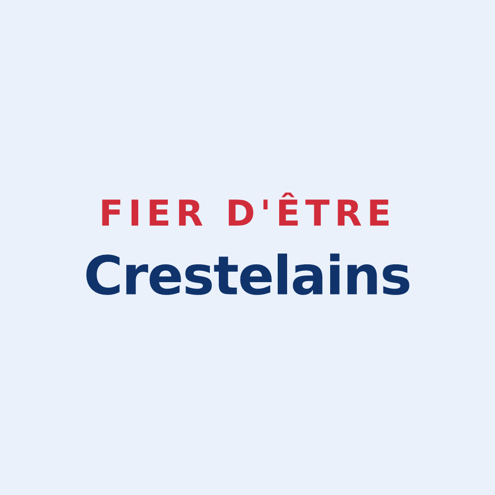 Sticker « Fier d'être Crestelains » — design pour Crestet