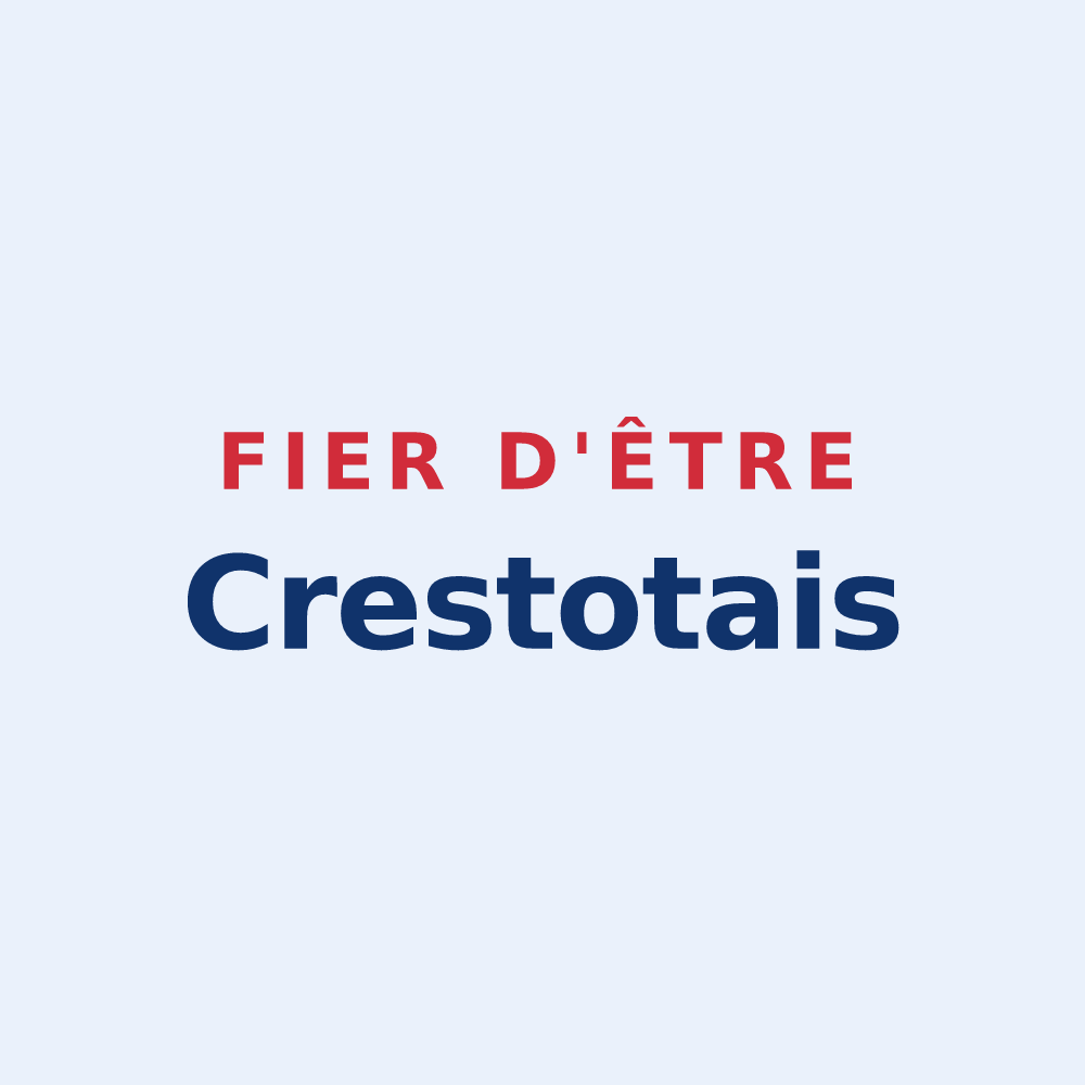 Sticker « Fier d'être Crestotais » — design pour Crestot