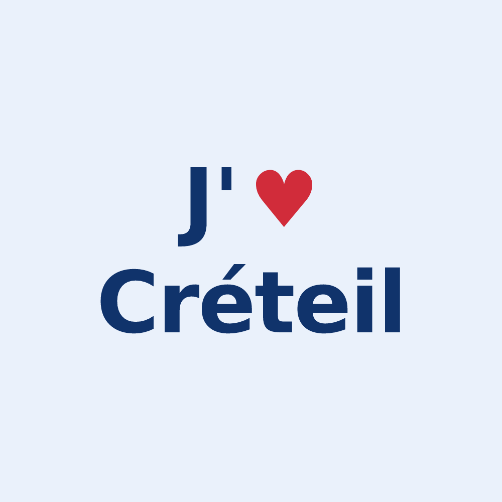 Sticker personnalisé Créteil — design J'aime Créteil