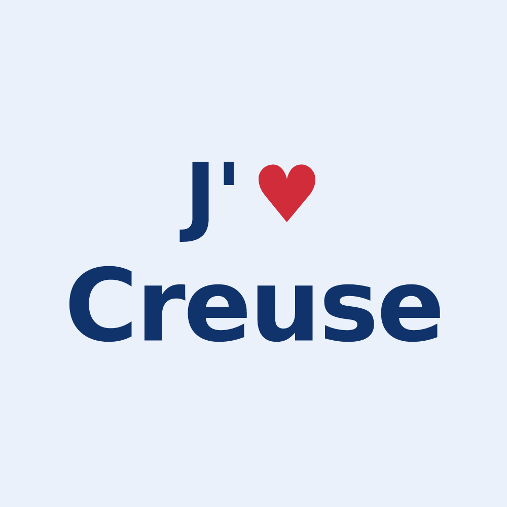 Sticker personnalisé Creuse — design J'aime Creuse