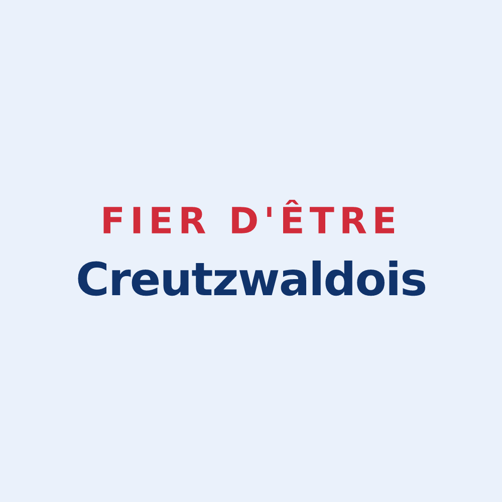 Sticker « Fier d'être Creutzwaldois » — design pour Creutzwald