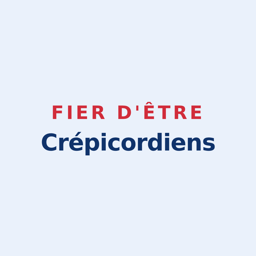 Sticker « Fier d'être Crépicordiens » — design pour Crèvecœur-le-Petit