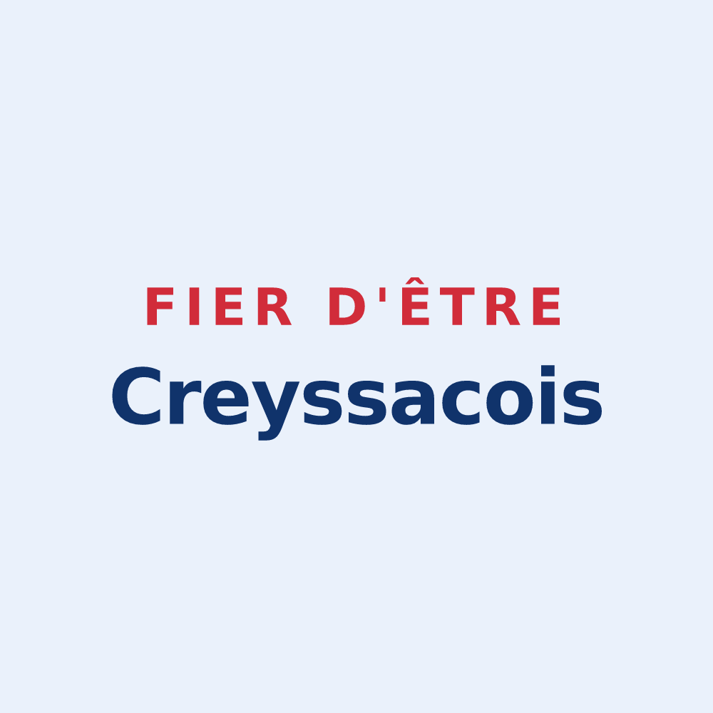 Sticker « Fier d'être Creyssacois » — design pour Creyssac