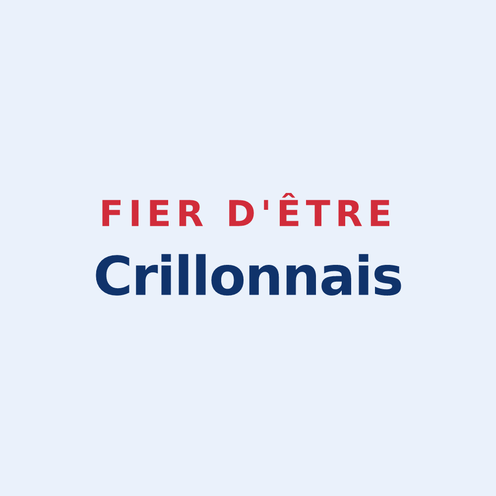 Sticker « Fier d'être Crillonnais » — design pour Crillon-le-Brave