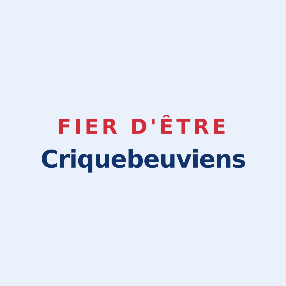 Sticker « Fier d'être Criquebeuviens » — design pour Criquebeuf-en-Caux