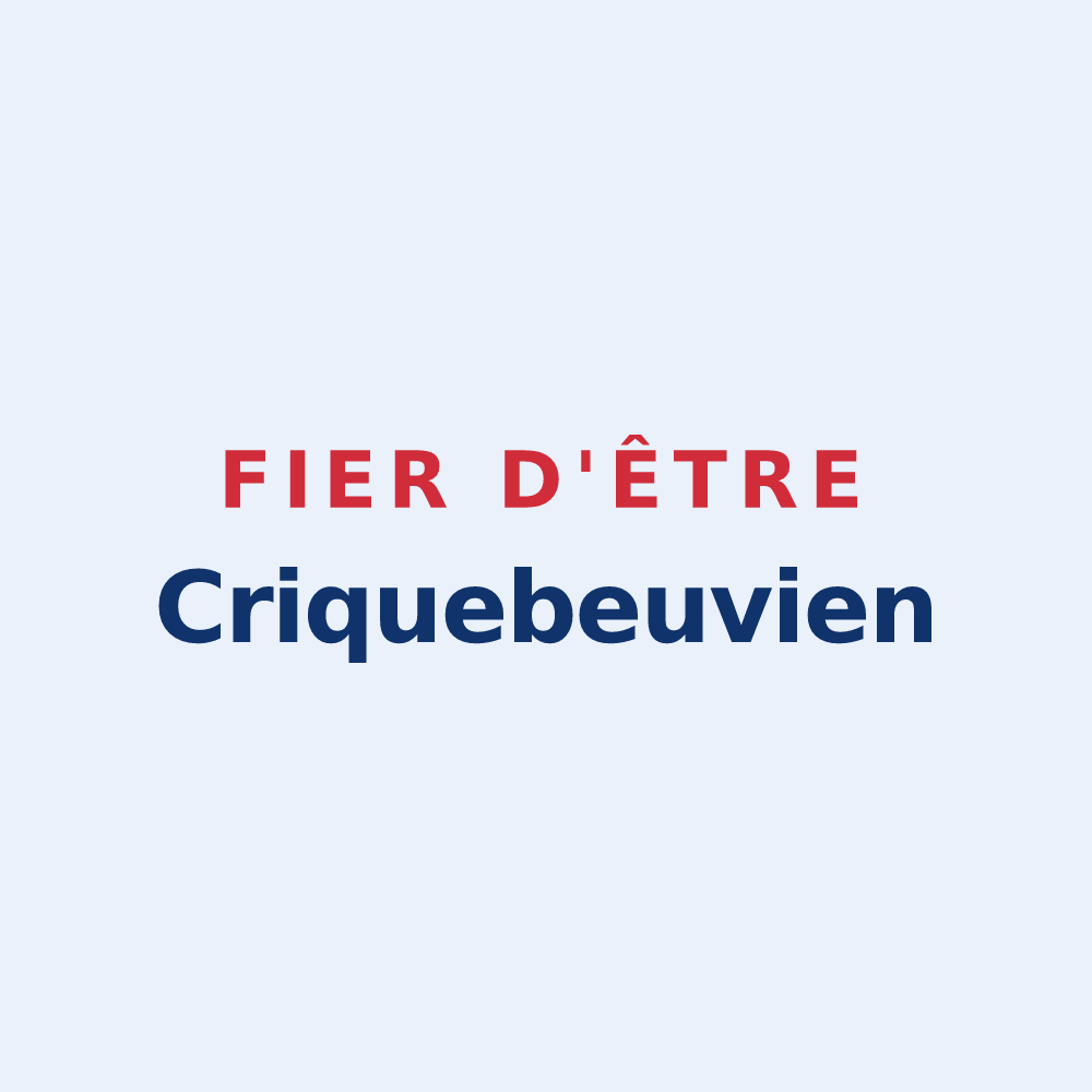 Sticker « Fier d'être Criquebeuvien » — design pour Criquebeuf-sur-Seine