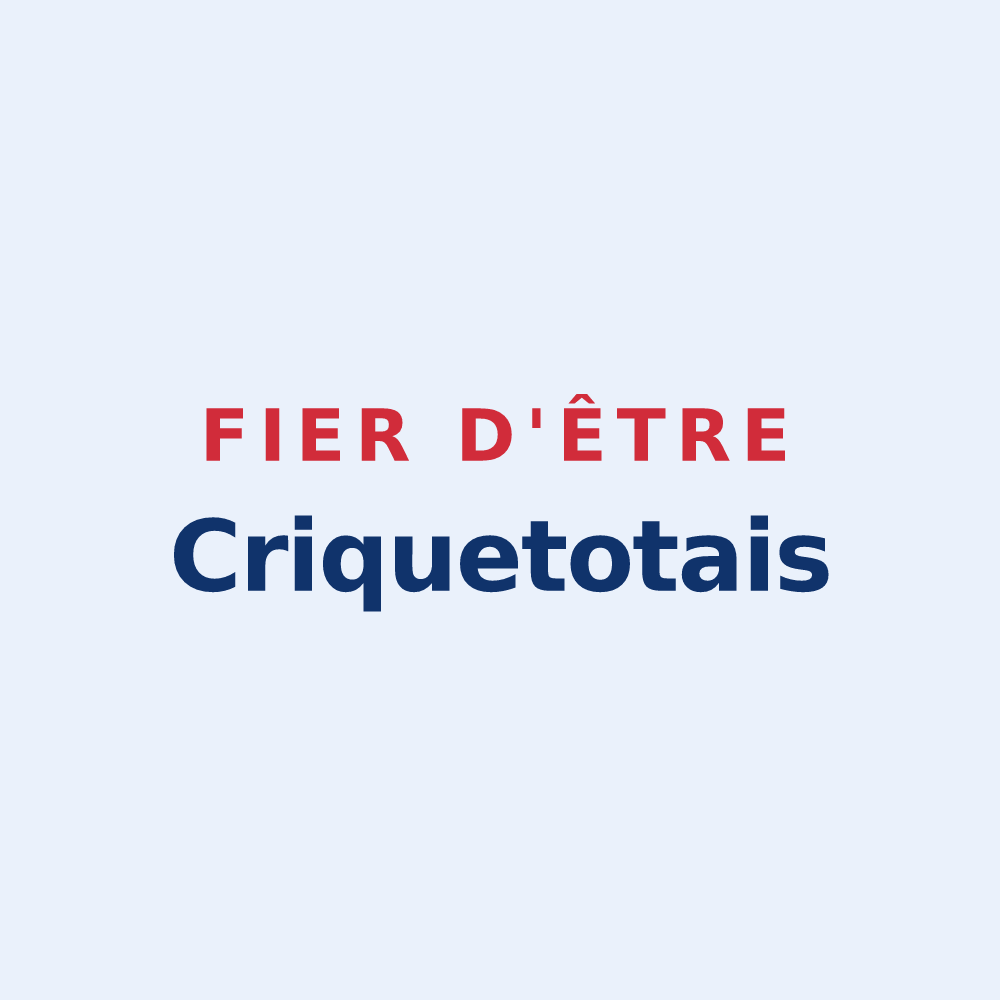 Sticker « Fier d'être Criquetotais » — design pour Criquetot-l'Esneval