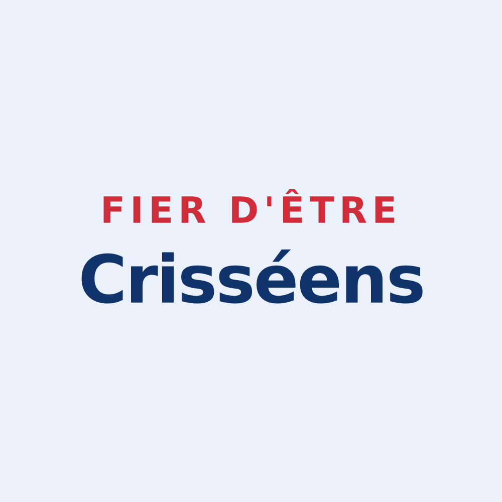 Sticker « Fier d'être Crisséens » — design pour Crissé