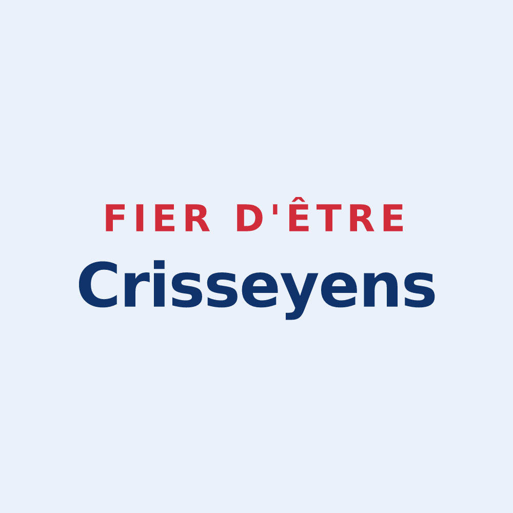 Sticker « Fier d'être Crisseyens » — design pour Crissey