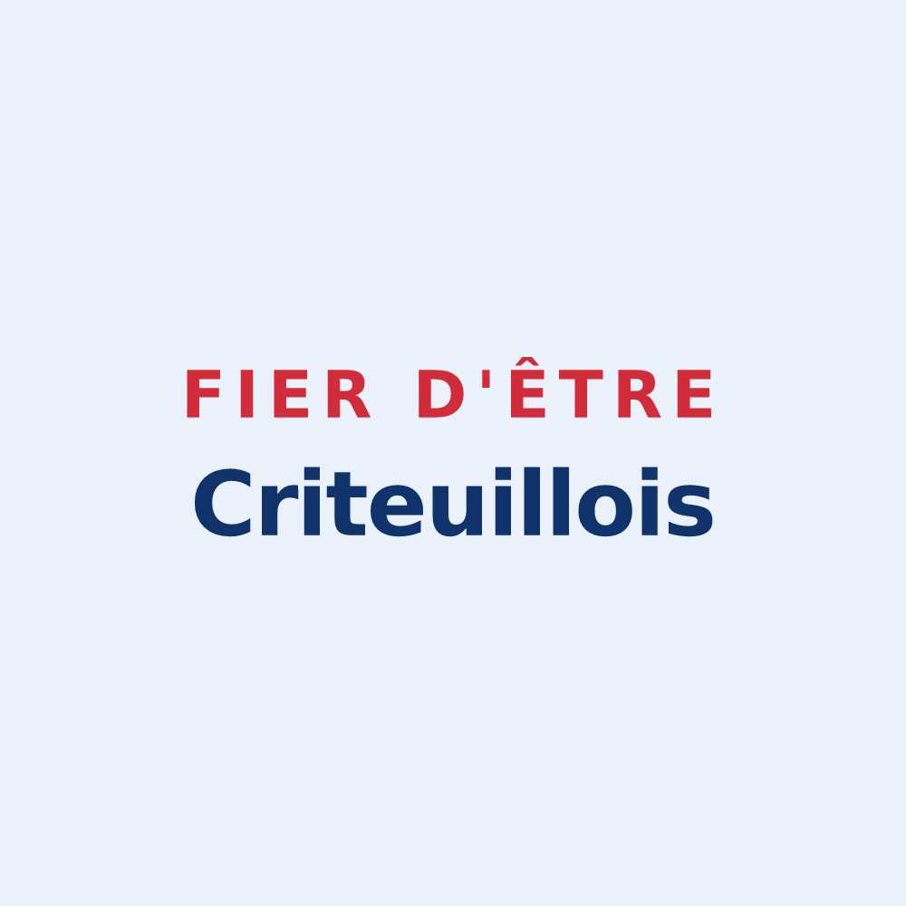 Sticker « Fier d'être Criteuillois » — design pour Criteuil-la-Magdeleine