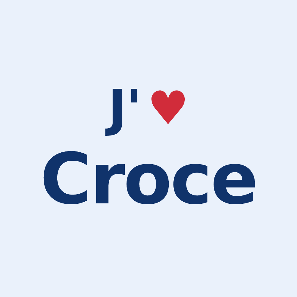 Sticker personnalisé Croce — design J'aime Croce